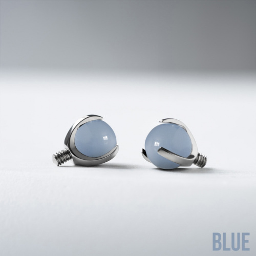 Накрутка шар в лапках Natural Stone Blue 1.2 мм